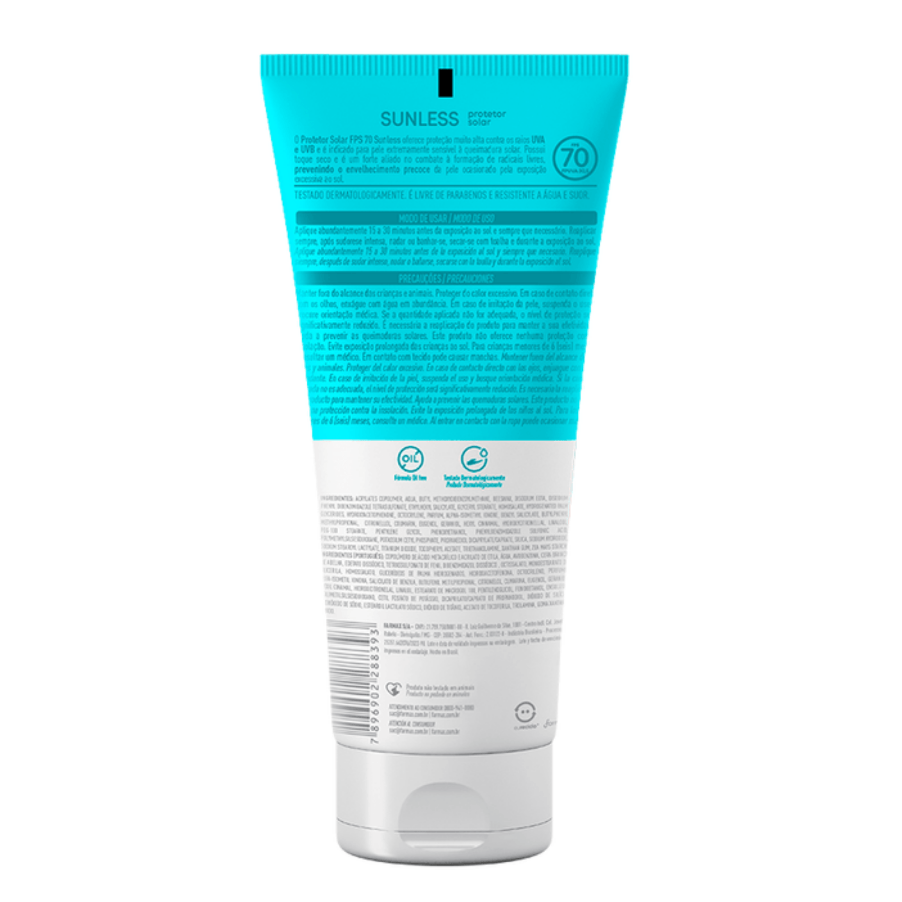 Protetor Solar Sunless FPS 70 200g -2-